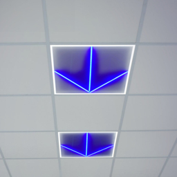 ENER-J 40W 6500K Cool White LED Frame Panel Light with Blue Arrow 600 x 600mm 4 Pack - Size: 65 x 4 x 65cm - Wilko - thumbnail 3