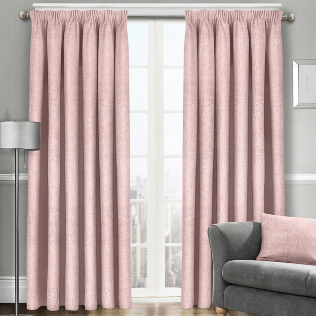 Velosso Westwood Blush Pink Curtains 168 x 229cm - Size: W 168 x D 229cm - Wilko - image 1
