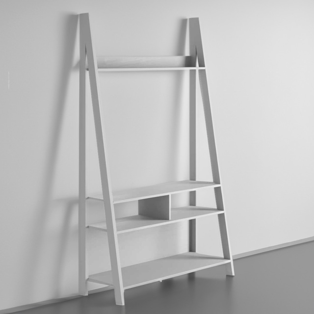 Tiva 3 Shelf Grey Ladder TV Unit - Size: 386 x 1050 x 1754cm - LPD Home - Wilko - image 1