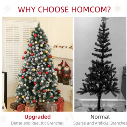 Everglow Snow Dipped Green Artificial Christmas Pine Tree with Pinecones 6ft - Wilko - thumbnail 6