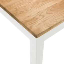 Julian Bowen Coxmoor 4 Seater Rectangular Dining Table Ivory and Oak - Cream - Wilko - thumbnail 6