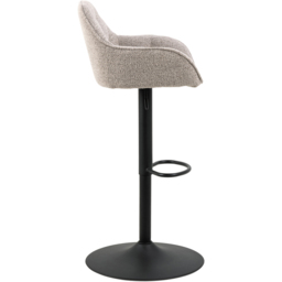 Florence Brooke Monza Beige Height Adjustable Swivel Bar Stool Set of 2 - Furniture To Go - Wilko - thumbnail 5