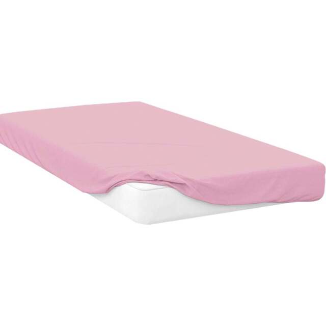 Opus Single Pink Polycotton Fitted Bed Sheet - Wilko - image 1