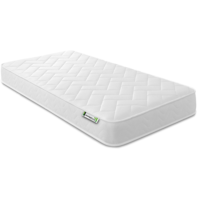 Starlight Beds Deluxe Single White Memory Foam with Spring Mattress - Wilko - image 1