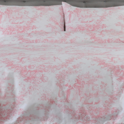 The Lyndon Company 2021 Toile De Jouy King Size Pink Duvet Cover - Wilko - thumbnail 3