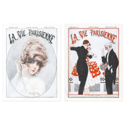 Artery8 Vintage French Magazine Cover Wall Art Print 30 x 41cm 6 Pack - Size: 40.5 x 30.5 x 0.3cm - Multi - Wilko - thumbnail 4
