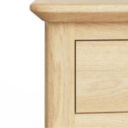 FWStyle Newark 3 Drawer Natural Lacquered Ash Chest of Drawers - Natural Ash - Wilko - thumbnail 7