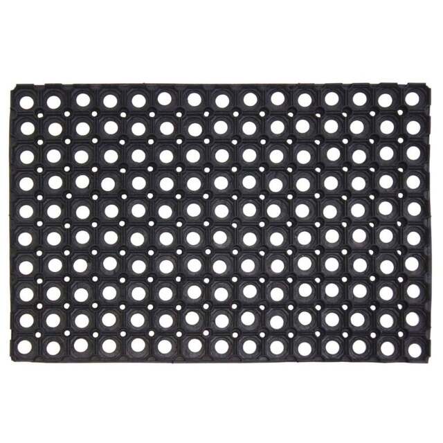 JVL Rondo Rubber Ring Doormat 40 x 60cm - JVL Homewares - Wilko - image 1