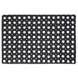 JVL Rondo Rubber Ring Doormat 40 x 60cm - JVL Homewares - Wilko - thumbnail 1