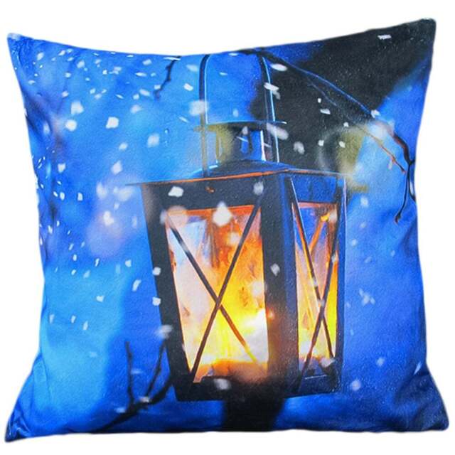 Velosso Christmas LED Light Up Lamp Filled Cushion 43 x 43cm 2 Pack - n/a - Wilko - image 1