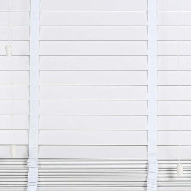 Ashwood Venetian Blind Cotton White 120cm - Size: W 120 x D 160cm - Wilko - image 1