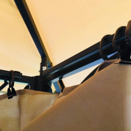 Glendale Marco Polo 4 x 3m Mocha Garden Gazebo - Size: 3 x 4m - Brown - Wilko - thumbnail 4