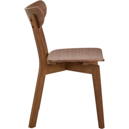 Florence Roxby Set of 2 Walnut Dining Chair - Size: 79.5 x 45 x 55cm - Brown - Furniture To Go - Wilko - thumbnail 5
