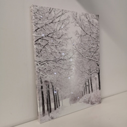 Samuel Alexander Winter Avenue Christmas Light Up Wall Art 30 x 40cm - Size: 40 x 30 x 30cm - Silver - Wilko - thumbnail 7