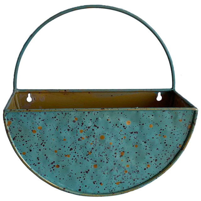 Metal Planter - Blue - Ornate Collection - Wilko - image 1