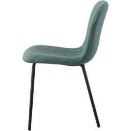 Bella Set of 6 Green Teddy Faux Fur Stitched Design Dining Chairs - MCC - Wilko - thumbnail 4