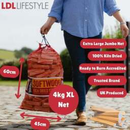 Warma Large Kindling Net Bag 12kg 3 Pack - Size: 90 x 50 x 30cm - brown - Wilko - thumbnail 7