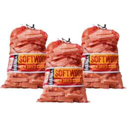 Warma Large Kindling Net Bag 12kg 3 Pack - Size: 90 x 50 x 30cm - brown - Wilko - thumbnail 1