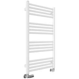 Terma Fiona 1323BTU Soft Matt White Heated Towel Rail 900 x 500mm - Size: 90 x 50 x 7.2cm - Wilko