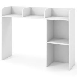 Costway 6 Shelf White Wooden Desktop Bookshelf - Wilko - thumbnail 3