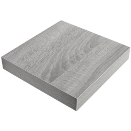 Grey Oak Effect Floating Shelf 23.5cm - Size: 23 x 3 x 24cm - Wilko