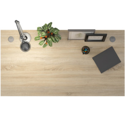 Florence Electric Height Adjustable Desk Oak and White - Size: 80.1 x 150.1 x 75.2cm - Furniture to Go - Wilko - thumbnail 4