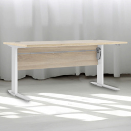 Florence Electric Height Adjustable Desk Oak and White - Size: 80.1 x 150.1 x 75.2cm - Furniture to Go - Wilko - thumbnail 1