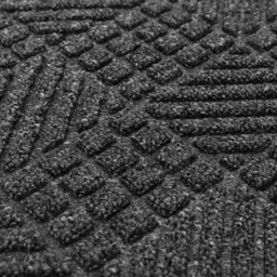 JVL Charcoal Firth Rubber Doormat 40 x 70cm - Grey - JVL Homewares - Wilko - thumbnail 5