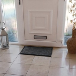 JVL Charcoal Firth Rubber Doormat 40 x 70cm - Grey - JVL Homewares - Wilko - thumbnail 3