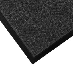 JVL Charcoal Firth Rubber Doormat 40 x 70cm - Grey - JVL Homewares - Wilko - thumbnail 4