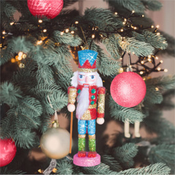 St Helens Red and Blue Nutcracker - Size: 130 x 45 x 40cm - Multi - Wilko - thumbnail 3