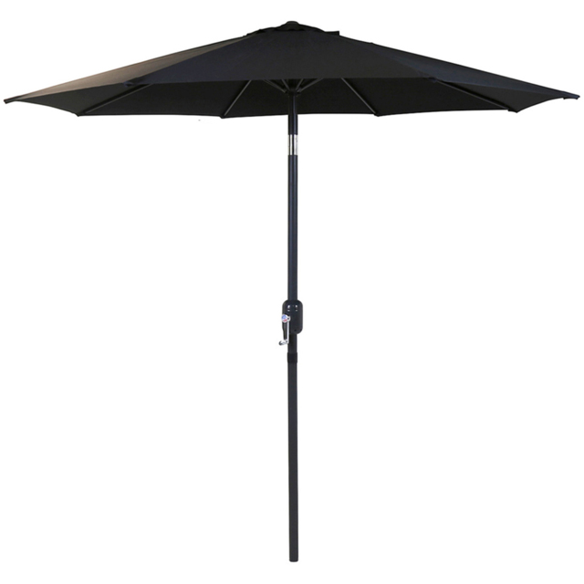 Charles Bentley Black Metal Crank Parasol 2m - Wilko - image 1