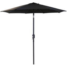 Charles Bentley Black Metal Crank Parasol 2m - Wilko - thumbnail 1