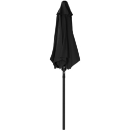 Charles Bentley Black Metal Crank Parasol 2m - Wilko - thumbnail 4