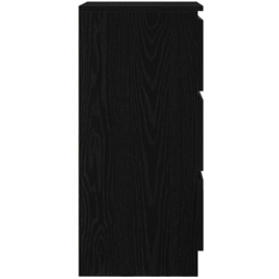 vidaXL 3 Drawer Black Oak Sideboard - Size: 76 x 37.5 x 35cm - Wilko - thumbnail 7