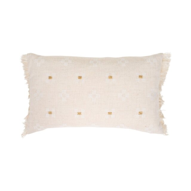 Kacie Embellished Cushion Beige - Divante - Wilko - image 1
