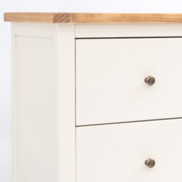 Cabinet Bits Castelli 6 Drawer White Brass Knob Chest of Drawers - Wilko - thumbnail 6