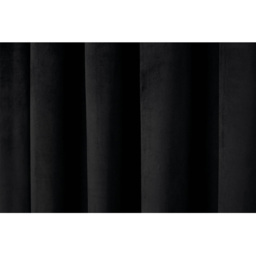 Divante Vermont Black Velvet Blackout Curtains 229cm - Size: W 228 x D 228cm - Wilko - thumbnail 5