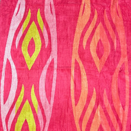 Eco Tex Recycled Cotton Pink Surfboard Beach Towel - Size: 180 x 95cm - Wilko - thumbnail 4