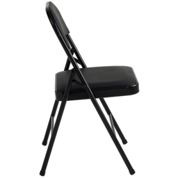 Set of 2 Black Padded Folding Metal Dining Chairs - MCC - Wilko - thumbnail 5