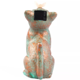 Garden Mile Solar LED Cat Garden Ornament - Size: 26 x 9 x 9cm - Brown - Wilko - thumbnail 4