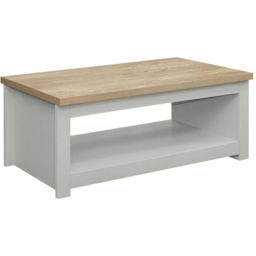 Highgate Grey and Oak Coffee Table - Size: 47 x 105 x 41cm - Birlea - Wilko - thumbnail 3