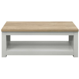 Highgate Grey and Oak Coffee Table - Size: 47 x 105 x 41cm - Birlea - Wilko - thumbnail 4