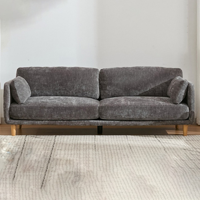 Furniture One 3 Seater Luxury Mid Century Sofa - Grey - Wilko - image 1