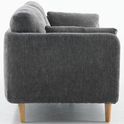 Furniture One 3 Seater Luxury Mid Century Sofa - Grey - Wilko - thumbnail 4