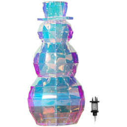 Samuel Alexander 400 White LED Iridescent Snowman Christmas Decoration 91cm - Size: 91 x 43 x 21cm - Wilko - thumbnail 3