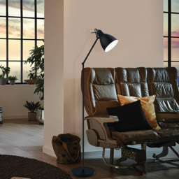 EGLO Priddy Black Adjustable Floor Lamp - Size: 23.0 x 23.0 x 137.0cm - Wilko - thumbnail 4