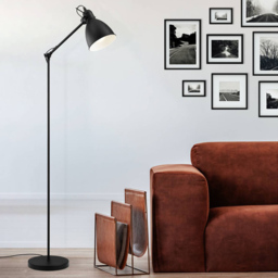 EGLO Priddy Black Adjustable Floor Lamp - Size: 23.0 x 23.0 x 137.0cm - Wilko - thumbnail 3