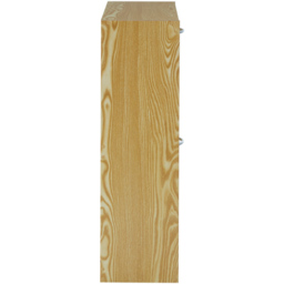 Premier Housewares 2 Tier Light Brown Shoe Cabinet - Size: 60 x 24 x 81cm - Wilko - thumbnail 6