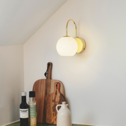 Nordlux Franca Brass Wall Light - Size: 22 x 13 x 21cm - Gold - Wilko - thumbnail 7